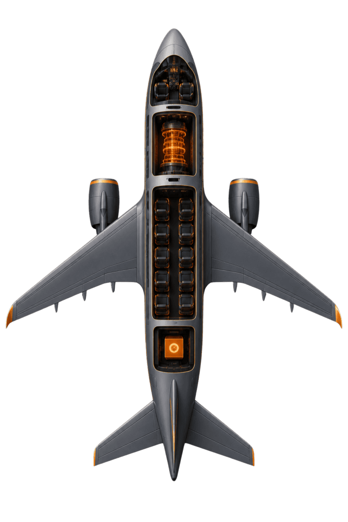 Modernes Flugzeugmodell symbolisiert Wachstum und Kundenakquise.